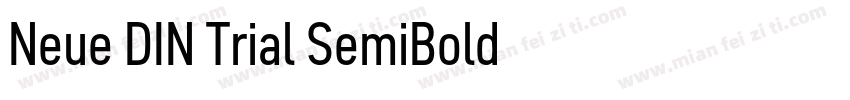 Neue DIN Trial SemiBold字体字体转换